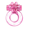 Розовое эрекционное кольцо с вибрацией Baile Ring BI-010082A