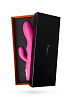Розовый вибратор с клиторальным стимулятором и 12 режимами вибрации Xinlv XL-801A