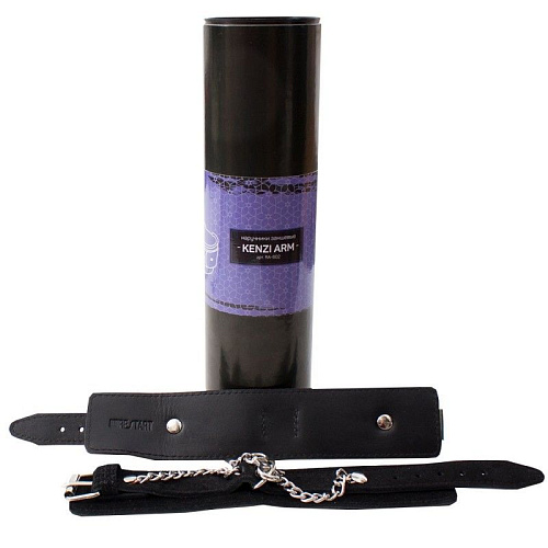 Чёрные замшевые наручи RestArt Kenzi Arm RA-602