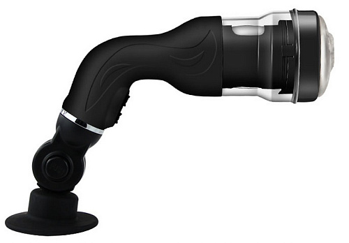 Автоматический мастурбатор с ротацией чёрного цвета Baile Rotation Lover BM-00900T35