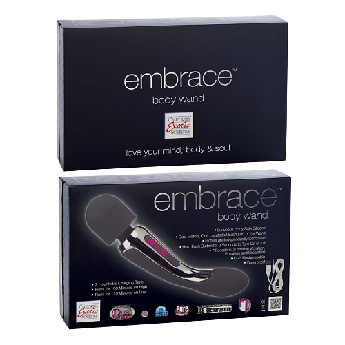 Массажёр California Exotic Novelties EMBRACE BODY WAND GREY SE-4608-10-3