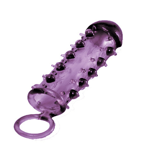 Закрытая фиолетовая насадка с пупырышками NMC SAMURAI PENIS SLEEVE PURPLE 170122 (14,5 см)