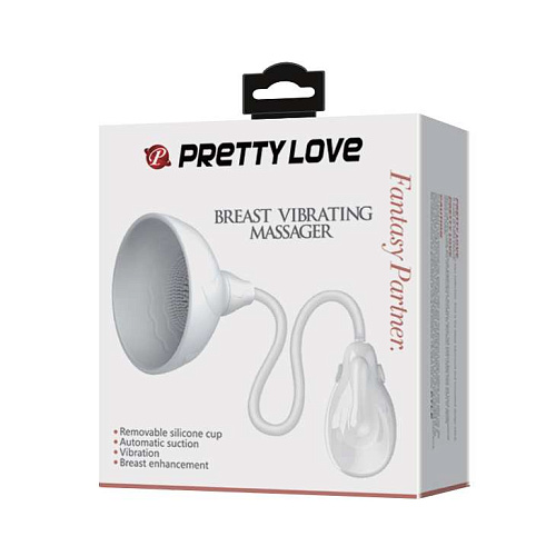 Вакуумная помпа для груди белого цвета Baile Pretty Love BI-014091-8