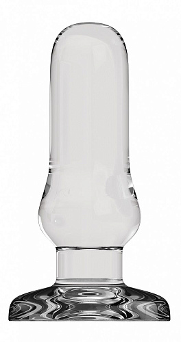 Прозрачный анальный стимулятор обтекаемой формы Shots Media BV Bottom Line Model 4 BTM014GLS (13 см)