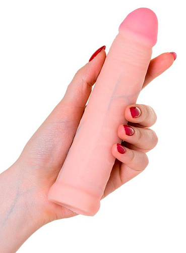 Телесный поясной страпон с вагинальной пробкой LOVETOY (А-Полимер) LESBI 836703