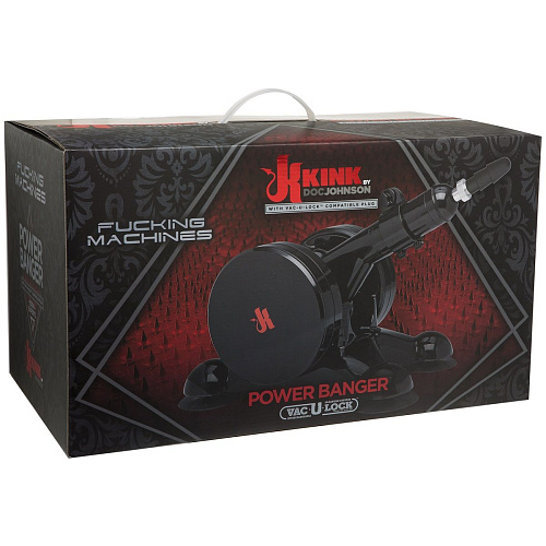 Чёрная секс-машина без насадок Doc Johnson Kink Fucking Machines Power Banger 2403-01-BX