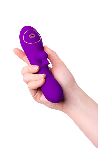 Фиолетовый вибратор с вакуумной стимуляцией клитора JOS JUM 783015 (21 см)