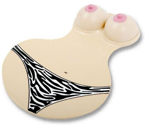 Коврик для компьютерной мышки с грудью Play Star С048