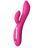 Розовый вибратор с клиторальным стимулятором Nalone Touch2 VS-VR47-1 (21,8 см)