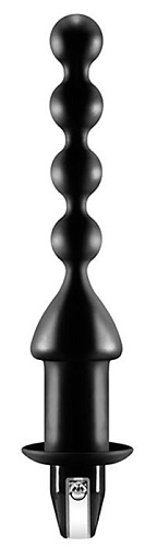 Чёрный анальный вибростимулятор-ёлочка NMC 111822 (13 см)