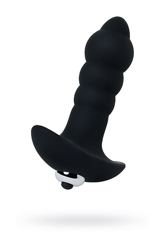 Чёрная анальная вибровтулка S-HANDE BUBLE SHD-062 (9,9 см)