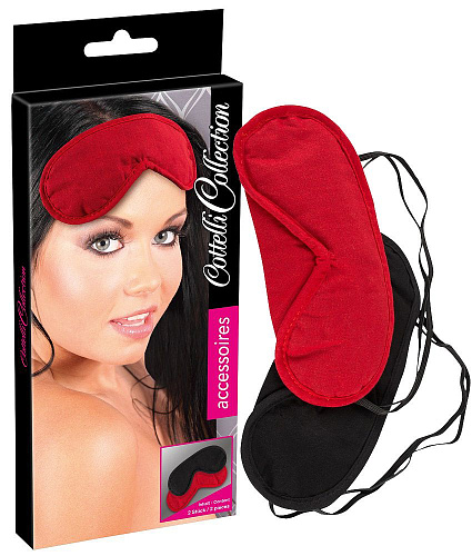 Набор из 2 хлопковых масок на глаза, чёрной и белой Orion 07735140000