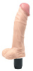 Реалистичный гнущийся водонепроницаемый вибромассажёр телесного цвета NMC ORGASMIC TOWER 7 111035 (17,8 см)
