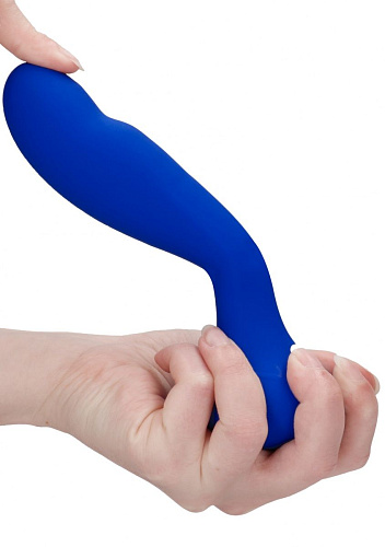 Синий вибростимулятор точки G Shots Media BV Finesse ELE012BLU (17,5 см)