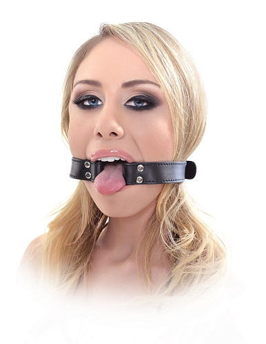 Чёрный кляп-кольцо Pipedream Beginner s Open Mouth Gag PD2132-23
