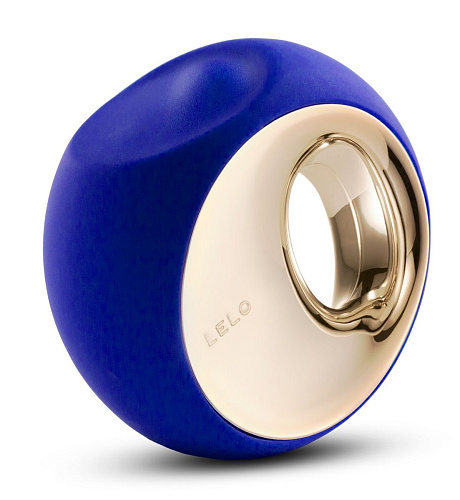 Синий вибромассажёр для массажа клитора Lelo Ora 2 Midnight Blue LEL0940