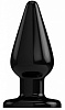Чёрный анальный стимулятор Shots Media BV Bottom Line 6 Model 2 rubber Black BTM007BLK (15,5 см)