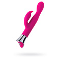Розовый вибратор с клиторальным стимулятором и гибкой головкой JOS LOLY 783013 (21,6 см)