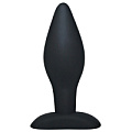 Чёрный анальный стимулятор Orion Silicone Butt Plug Large 05037970000 (12 см)