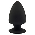 Чёрная анальная втулка Adrien Lastic Premium Silicone Plug M 30290 (11 см)