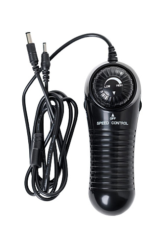 Чёрная секс-машина с двумя насадками LoveMachines Robo FUK 0815