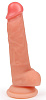 Телесный реалистичный фаллоимитатор на присоске Bior toys ER-30069