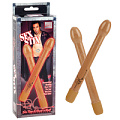 Набор из двух вибраторов бежевого цвета California Exotic Novelties PHIL VARONE SEX STIX SE-2975-30-3 (19 см)
