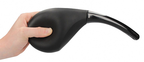 Чёрный анальный душ Shots Media BV Intimate OU452BLK