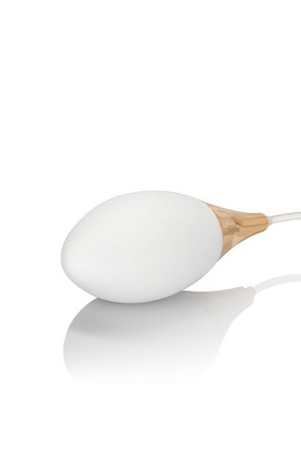 Бело-золотистный вибромассажёр Jopen Vibrating Mini Massager JO-8100-05-3 (10,75 см)