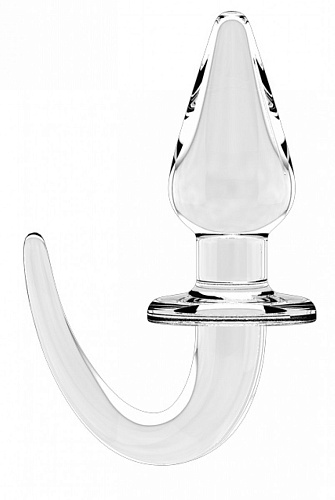 Прозрачная анальная пробка Shots Media BV SONO №8 SON008TRA