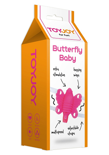Розовая клиторальная бабочка Toy Joy Butterfly Baby 3006010131