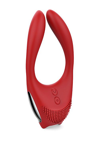 Красное эрекционное кольцо с пультом ДУ Dream Toys EROS 21629