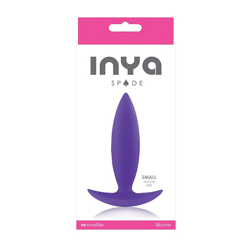 Фиолетовая анальная пробка для ношения NS Novelties INYA Spades Small NSN-0551-15 (10,2 см)