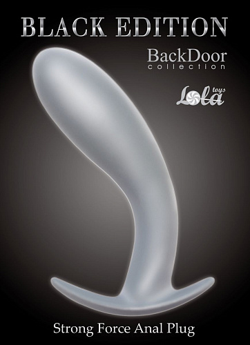 Серая анальная пробка Lola toys Strong Force Anal Plug 4215-02Lola (13,5 см)