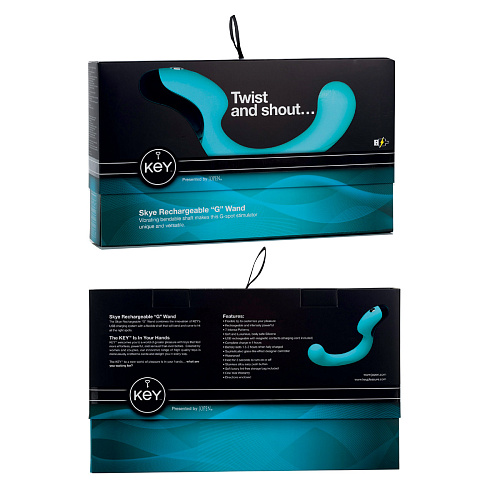 Бирюзовый вибромассажёр точки G Jopen SKYE JO-8075-05-3