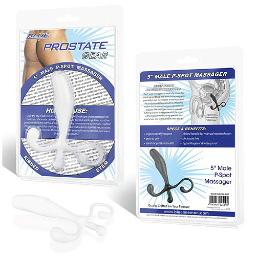 Белый массажёр простаты BlueLine BLM4006-WHT (12,7 см)