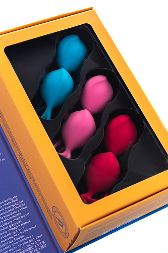 Разноцветный набор из 3 двойных вагинальных шариков Satisfyer Balls J01511N