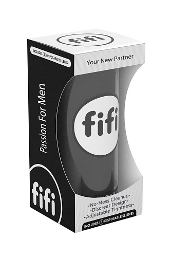 Чёрный нереалистичный мастурбатор Fifi FIFI MALE fbla1