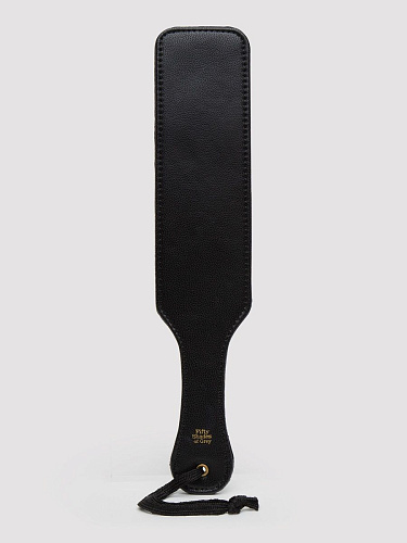 Чёрная шлёпалка Fifty Shades of Grey Bound to You Faux Leather Spanking Paddle FS-80141 (38,1 см)