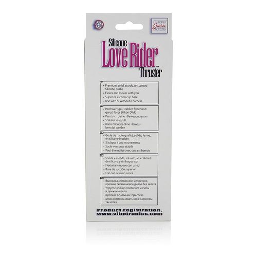 Фаллоимитатор-насадка розового цвета на присоске California Exotic Novelties Thruster SE-1498-59-3 (17,7 см)