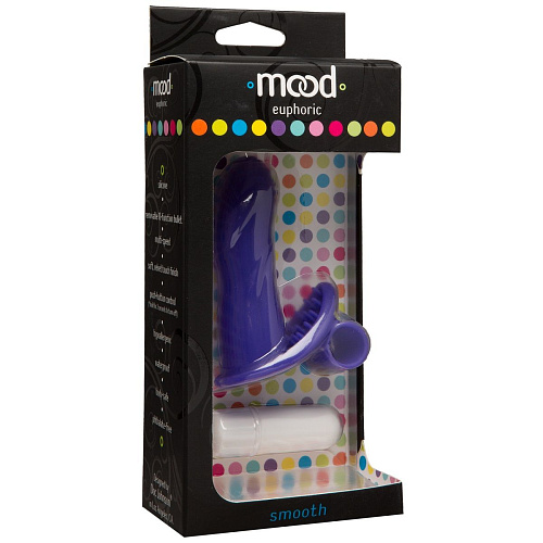 Фиолетовая вибронасадка на палец Doc Johnson Mood Euphoric Smooth 1469-87-BX