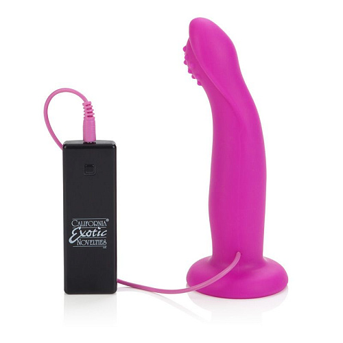 Женский страпон розового цвета California Exotic Novelties 10-FunctionSilicone Love Rider G-Caress SE-1498-25-3 (16 см)