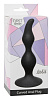 Чёрная анальная пробка Lola toys Curved Anal Plug Black 4105-03Lola (12,5 см)