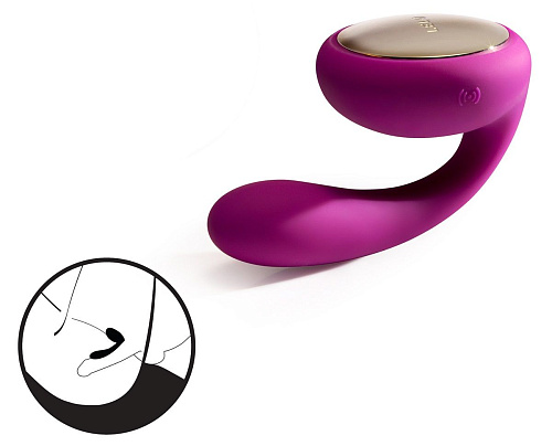 Лиловый вибромассажёр для пар Lelo Tara Deep Rose LEL7472 Tara Deep Rose