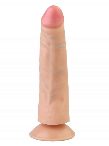 Реалистичный вибратор на присоске телесного цвета Сумерки богов 204-03 CD DD (17 см)