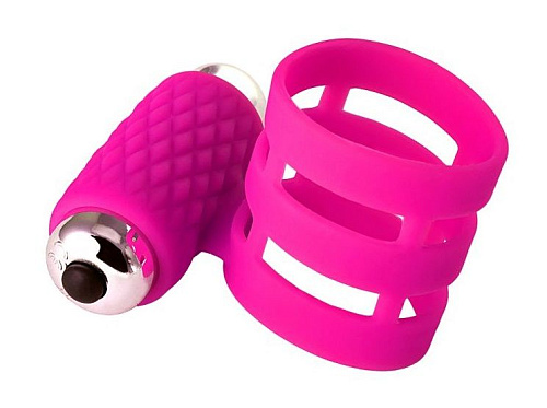 Розовое эрекционное виброкольцо Dibe ADMA GOX-55-3