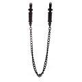 Чёрные зажимы для сосков Shots Media BV Vice Nipple Clamps OU087BLK