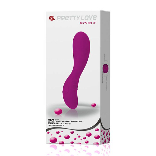 Лиловый перезаряжаемый хай-тек вибратор Baile Spirit BI-014168 (21 см)