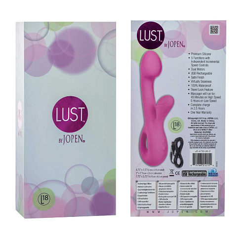 Розовый вибратор Jopen Lust by JOPEN L18 JO-4733-00-3