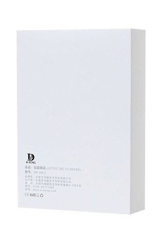Чёрная анальная вибровтулка с пультом D-PENG After the Flowers D-PENG DP-18011 (11,5 см)